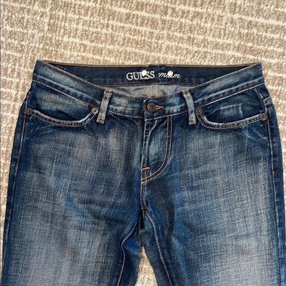 Women’s GUESS Premium Dark Blue Denim Jeans - Picture 2 of 7